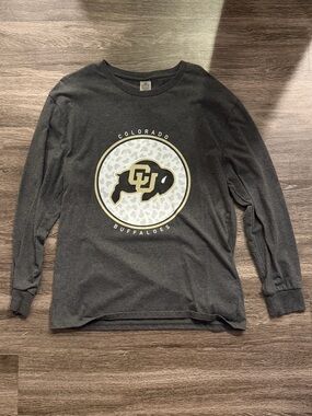 Colorado Buffaloes Long-Sleeve Crewneck Tee - Dark Gray